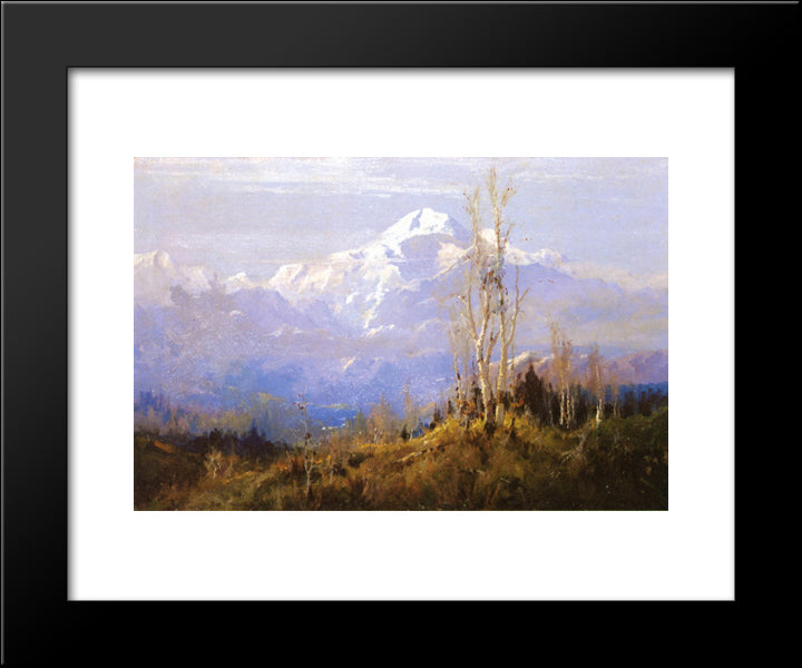 Mount Mckinley 20x24 Black Modern Wood Framed Art Print Poster by Laurence, Sydney