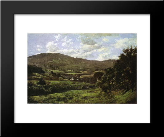 Okemo Mountain, Ludlow, Vermont 20x24 Black Modern Wood Framed Art Print Poster by Steele, T. C.