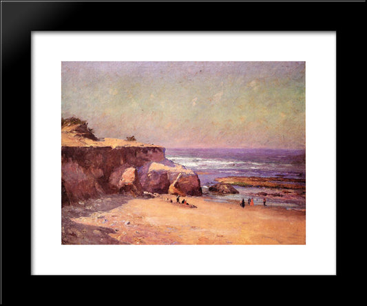 On The Oregon Coast 20x24 Black Modern Wood Framed Art Print Poster by Steele, T. C.