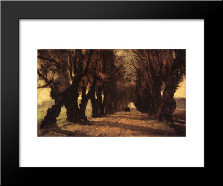 Road To Schleissheim 20x24 Black Modern Wood Framed Art Print Poster by Steele, T. C.