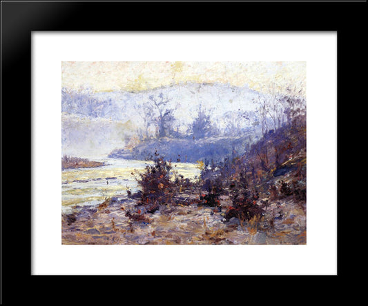 Whitewater River 20x24 Black Modern Wood Framed Art Print Poster by Steele, T. C.