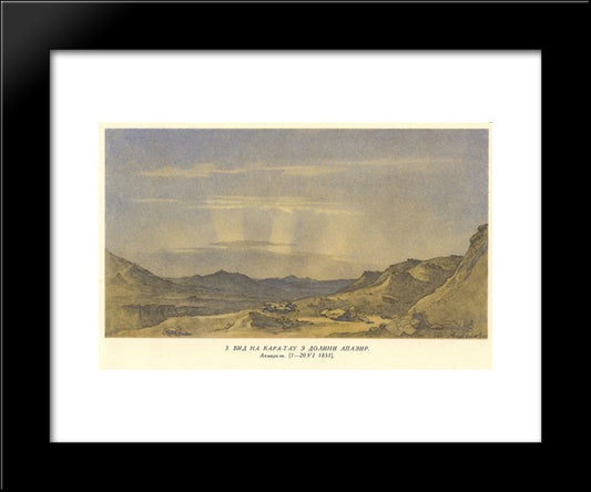 View Of Karatau From Apazir Valley 20x24 Black Modern Wood Framed Art Print Poster by Shevchenko, Taras