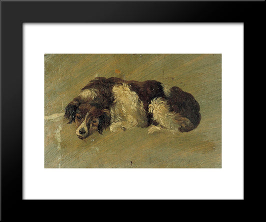 A Dog 20x24 Black Modern Wood Framed Art Print Poster by Doesburg, Theo van