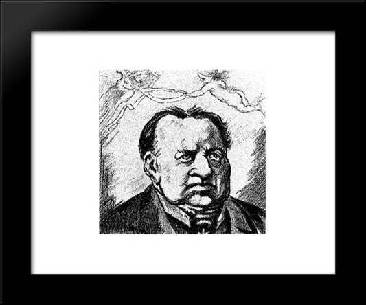 Abraham Kuyper 20x24 Black Modern Wood Framed Art Print Poster by Doesburg, Theo van