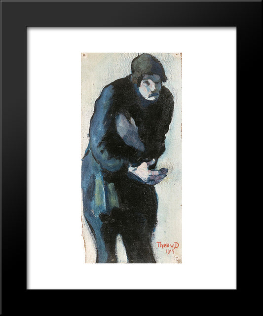 Beggar 20x24 Black Modern Wood Framed Art Print Poster by Doesburg, Theo van