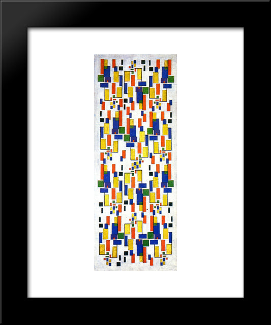 Colour Design For A Chimney 20x24 Black Modern Wood Framed Art Print Poster by Doesburg, Theo van