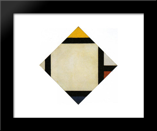 Counter Composition Vii 20x24 Black Modern Wood Framed Art Print Poster by Doesburg, Theo van
