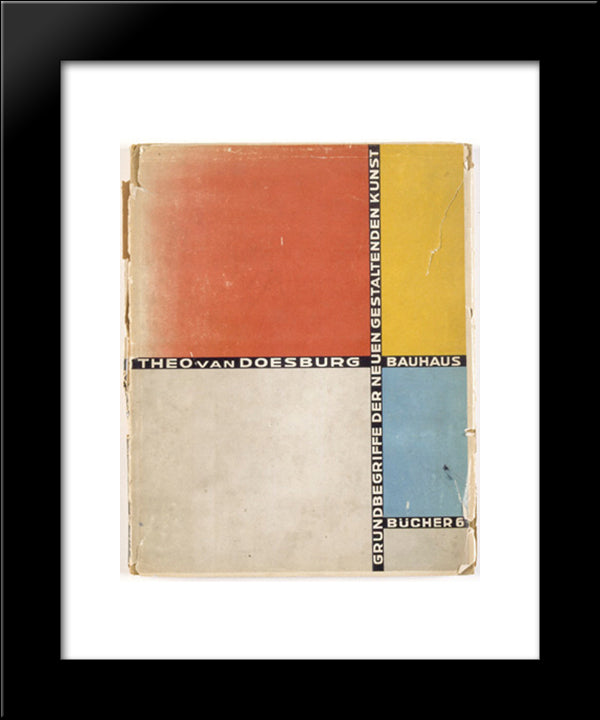 Cover Of 'Basic Concepts Of The New Creative Art' 20x24 Black Modern Wood Framed Art Print Poster by Doesburg, Theo van