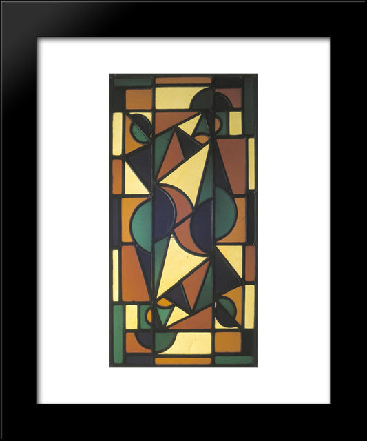 Dance Ii 20x24 Black Modern Wood Framed Art Print Poster by Doesburg, Theo van