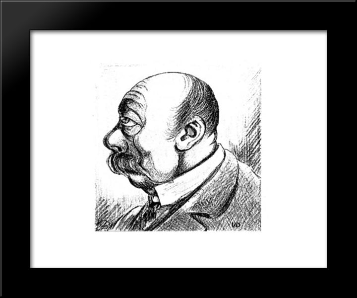 Don Juan 20x24 Black Modern Wood Framed Art Print Poster by Doesburg, Theo van