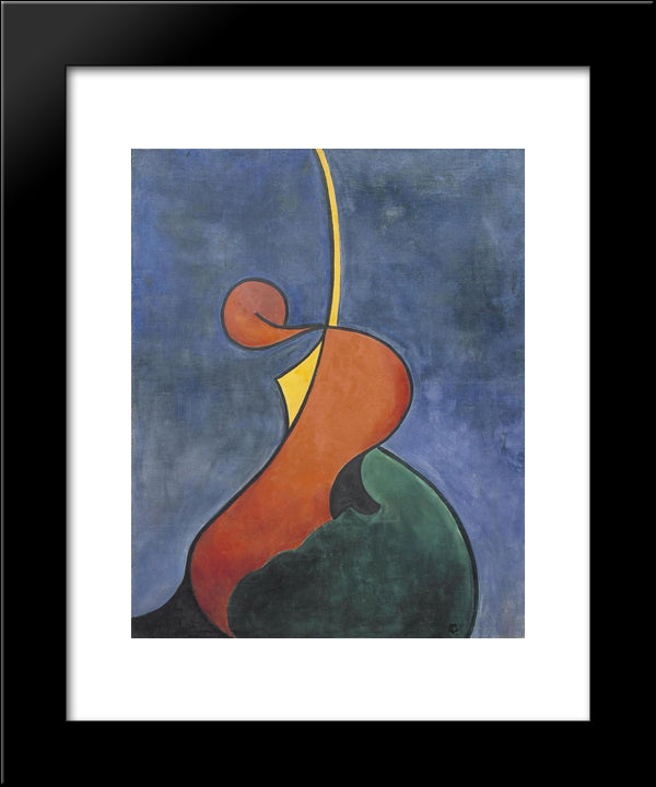Heroic Movement 20x24 Black Modern Wood Framed Art Print Poster by Doesburg, Theo van