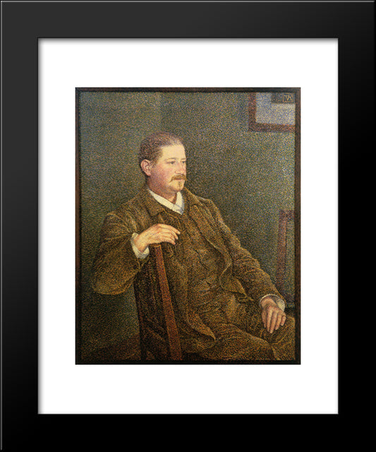 Dr. Auguste Weber 20x24 Black Modern Wood Framed Art Print Poster by Rysselberghe, Theo van