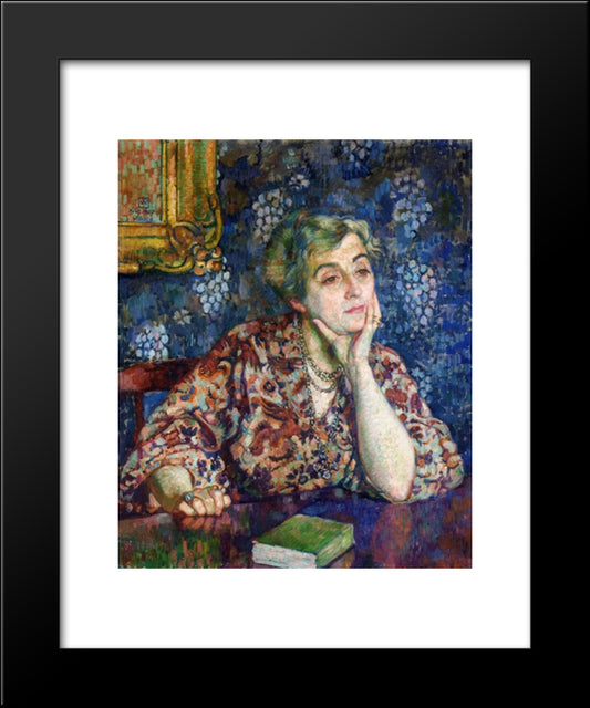 Maria Van Rysselberghe In Jersey 20x24 Black Modern Wood Framed Art Print Poster by Rysselberghe, Theo van