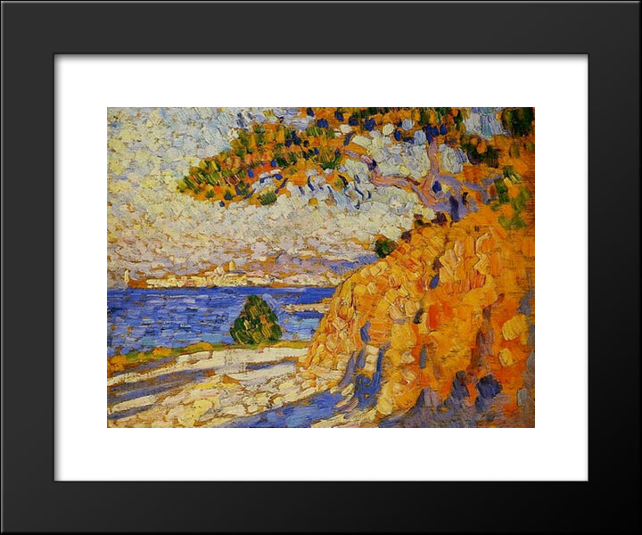 Midi Landscape 20x24 Black Modern Wood Framed Art Print Poster by Rysselberghe, Theo van