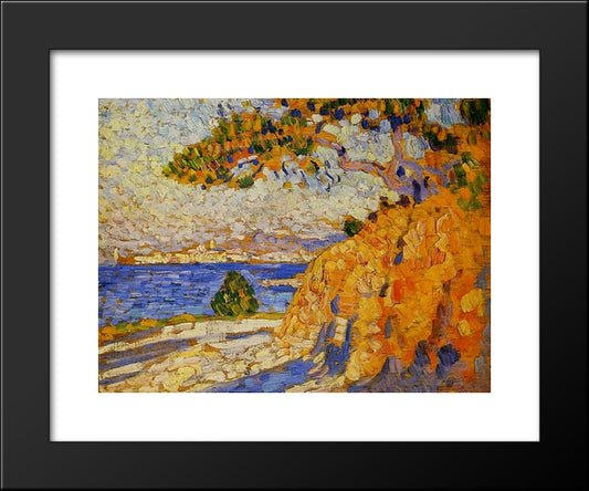 Midi Landscape 20x24 Black Modern Wood Framed Art Print Poster by Rysselberghe, Theo van