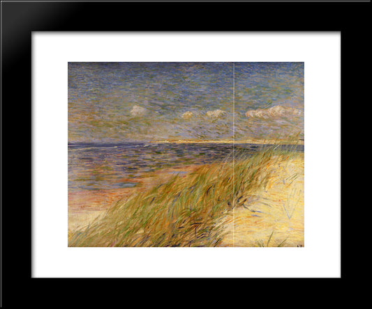 The Dunes Zwin, Knokke 20x24 Black Modern Wood Framed Art Print Poster by Rysselberghe, Theo van