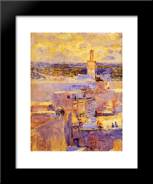 View Of Meknes, Morocco 20x24 Black Modern Wood Framed Art Print Poster by Rysselberghe, Theo van