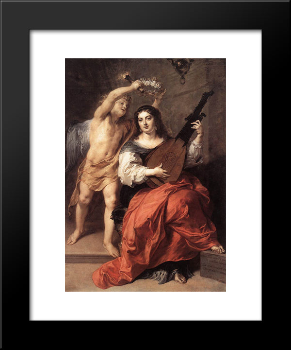 Harmony And Marriage 20x24 Black Modern Wood Framed Art Print Poster by Thulden, Theodoor van