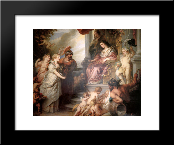 Request Of Brabant To Join The Staten 20x24 Black Modern Wood Framed Art Print Poster by Thulden, Theodoor van