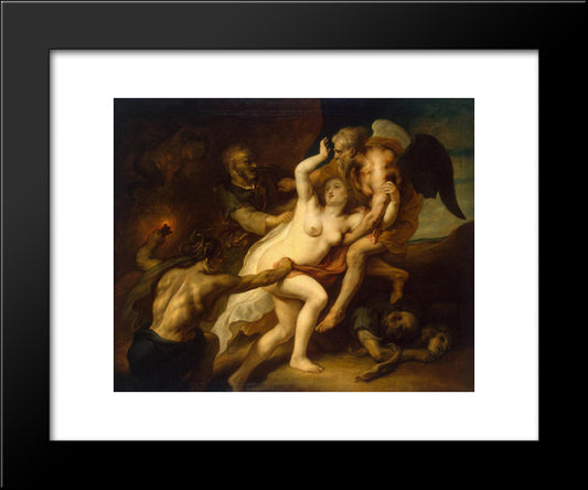 Time Reveals The Truth 20x24 Black Modern Wood Framed Art Print Poster by Thulden, Theodoor van