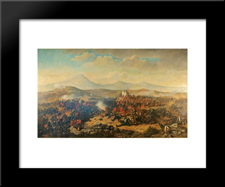 Battle Of Alma 20x24 Black Modern Wood Framed Art Print Poster by Aman, Theodor