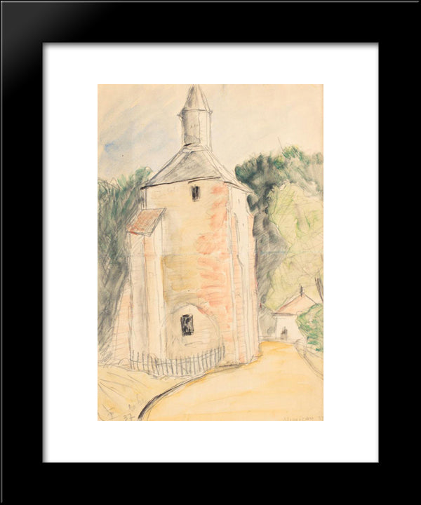 Eglise De Mimizan 20x24 Black Modern Wood Framed Art Print Poster by Pallady, Theodor