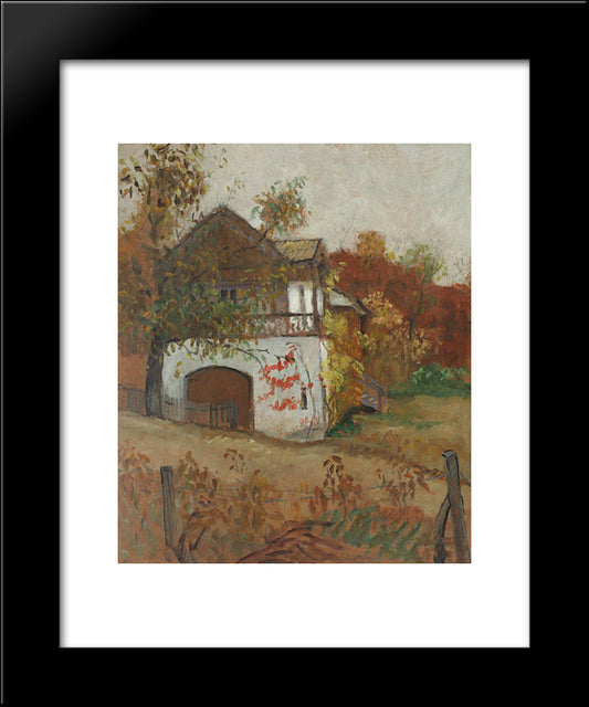 House From Oltenia 20x24 Black Modern Wood Framed Art Print Poster by Pallady, Theodor