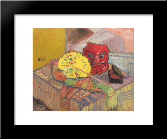 Japonese Props 20x24 Black Modern Wood Framed Art Print Poster by Pallady, Theodor