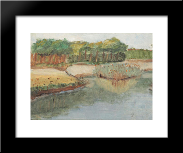 Lakeshore 20x24 Black Modern Wood Framed Art Print Poster by Pallady, Theodor