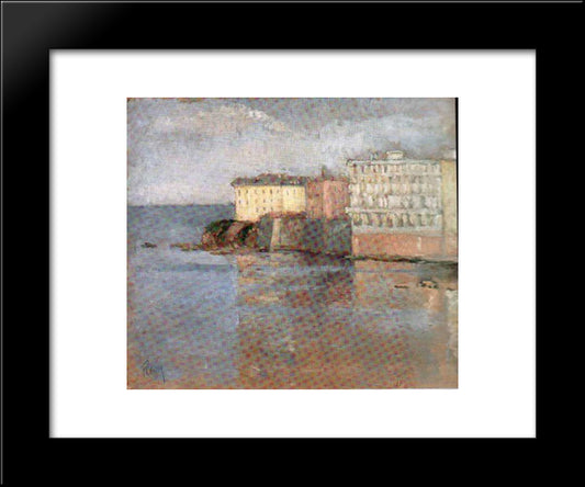 Landscape (Constantza) 20x24 Black Modern Wood Framed Art Print Poster by Pallady, Theodor