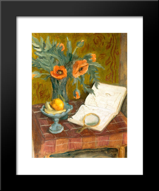 Poppy Flowers 20x24 Black Modern Wood Framed Art Print Poster by Pallady, Theodor