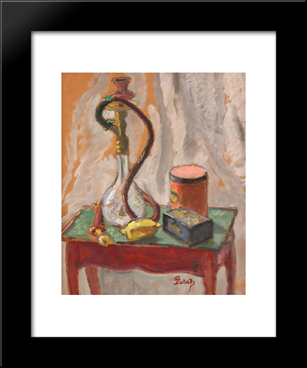 Still Life With Hubble - Bubble And Boxes 20x24 Black Modern Wood Framed Art Print Poster by Pallady, Theodor