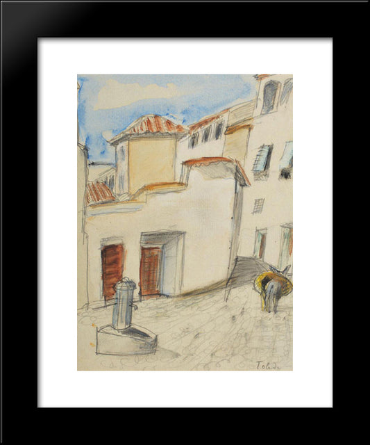 Toledo Street 20x24 Black Modern Wood Framed Art Print Poster by Pallady, Theodor