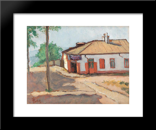 Towards The Buffet 20x24 Black Modern Wood Framed Art Print Poster by Pallady, Theodor