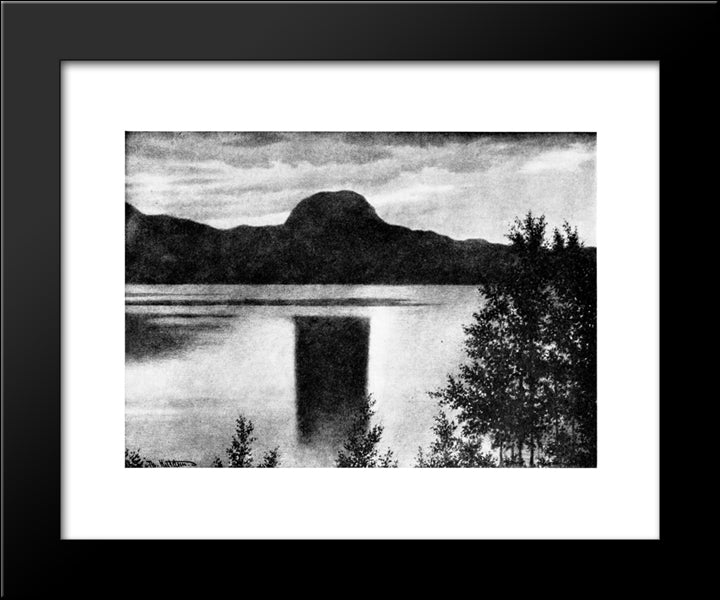Andersnatten 20x24 Black Modern Wood Framed Art Print Poster by Kittelsen, Theodor Severin
