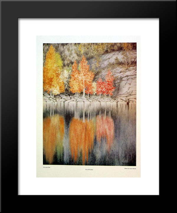 Aspen Bloer 20x24 Black Modern Wood Framed Art Print Poster by Kittelsen, Theodor Severin