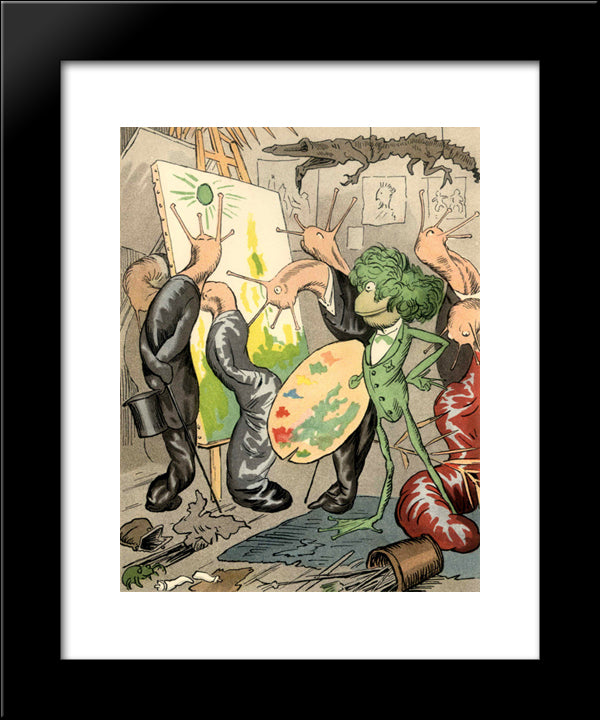 Brilliantly 20x24 Black Modern Wood Framed Art Print Poster by Kittelsen, Theodor Severin