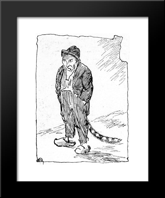 Daarlige Utsikter 20x24 Black Modern Wood Framed Art Print Poster by Kittelsen, Theodor Severin