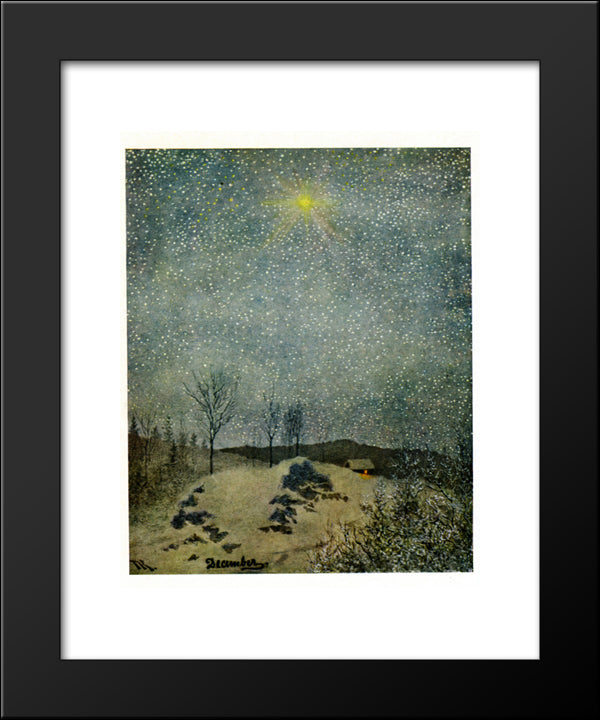 December 20x24 Black Modern Wood Framed Art Print Poster by Kittelsen, Theodor Severin