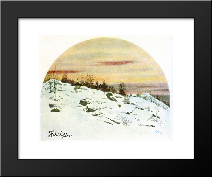 February 20x24 Black Modern Wood Framed Art Print Poster by Kittelsen, Theodor Severin