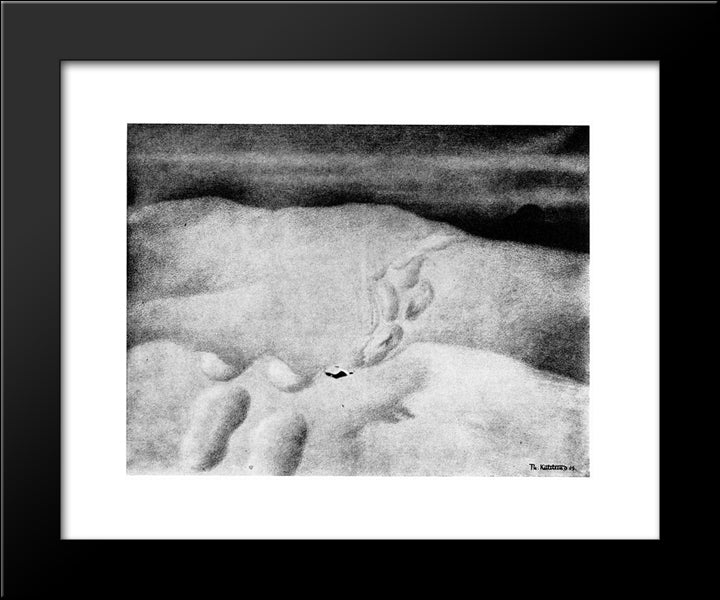 Haa Var Detta For Nokko 20x24 Black Modern Wood Framed Art Print Poster by Kittelsen, Theodor Severin