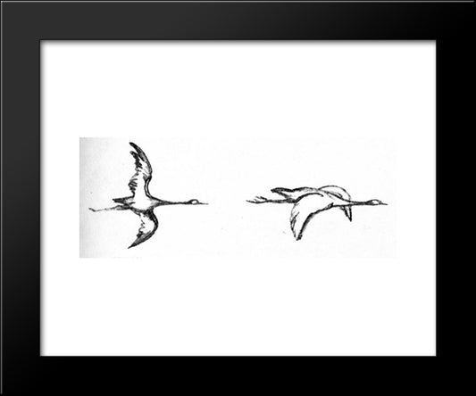 Heggren 20x24 Black Modern Wood Framed Art Print Poster by Kittelsen, Theodor Severin
