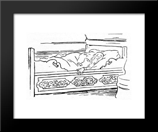 Herre Gud Gi Mig En Skraa 20x24 Black Modern Wood Framed Art Print Poster by Kittelsen, Theodor Severin