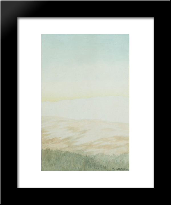 Hoeyfjell 20x24 Black Modern Wood Framed Art Print Poster by Kittelsen, Theodor Severin