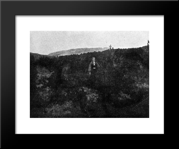 Huldra 20x24 Black Modern Wood Framed Art Print Poster by Kittelsen, Theodor Severin