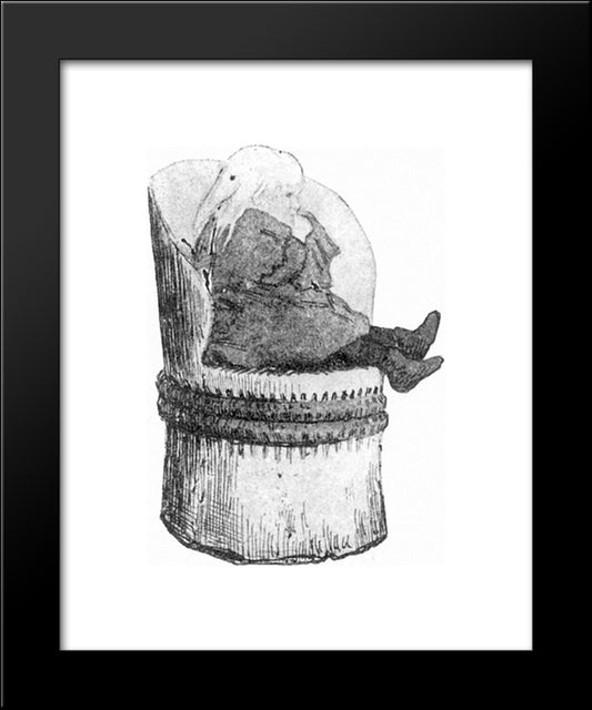 Ingrid 20x24 Black Modern Wood Framed Art Print Poster by Kittelsen, Theodor Severin