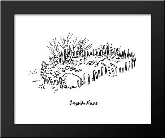 Ingrids Have 20x24 Black Modern Wood Framed Art Print Poster by Kittelsen, Theodor Severin