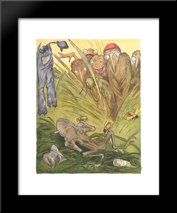 Innfoedte Av Majoristammen 20x24 Black Modern Wood Framed Art Print Poster by Kittelsen, Theodor Severin
