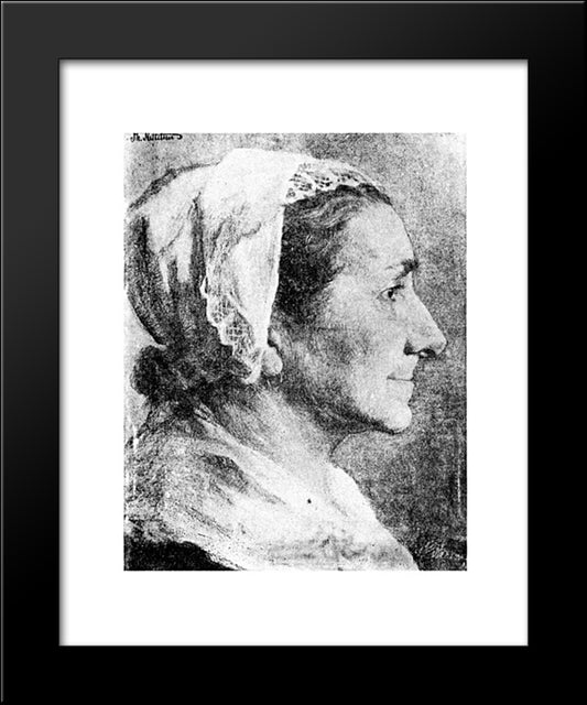 Johanna 20x24 Black Modern Wood Framed Art Print Poster by Kittelsen, Theodor Severin