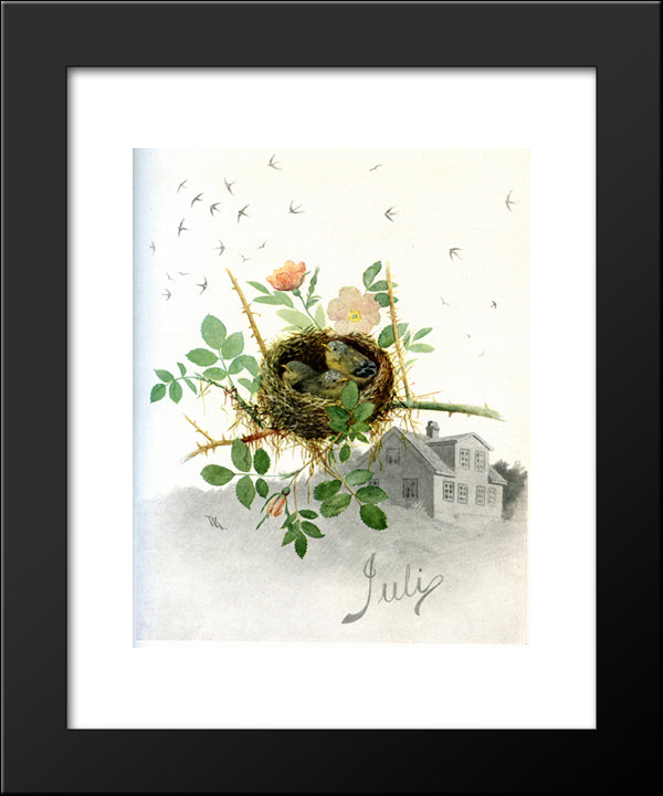 July 20x24 Black Modern Wood Framed Art Print Poster by Kittelsen, Theodor Severin